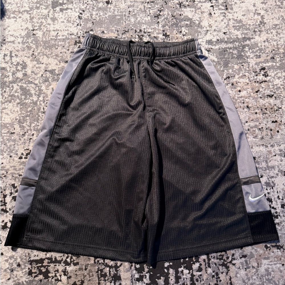 Nike Kids Black and Gray Mesh Shorts